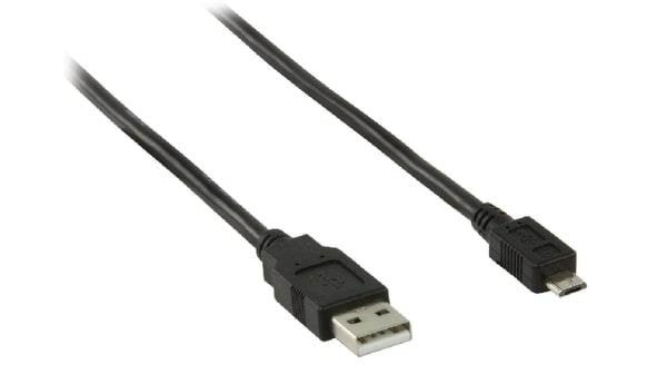 Pro USB-A USB Micro-B - 1m - Sort Usb Kabel 4040849939181