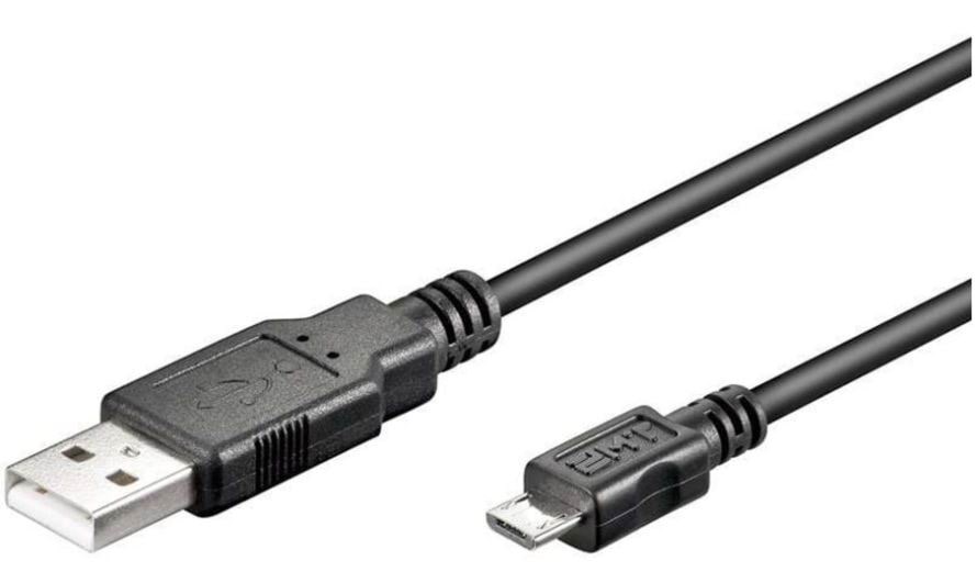 Pro USB-A USB Micro-B - 1.8m - Sort Usb Kabel 4040849931819