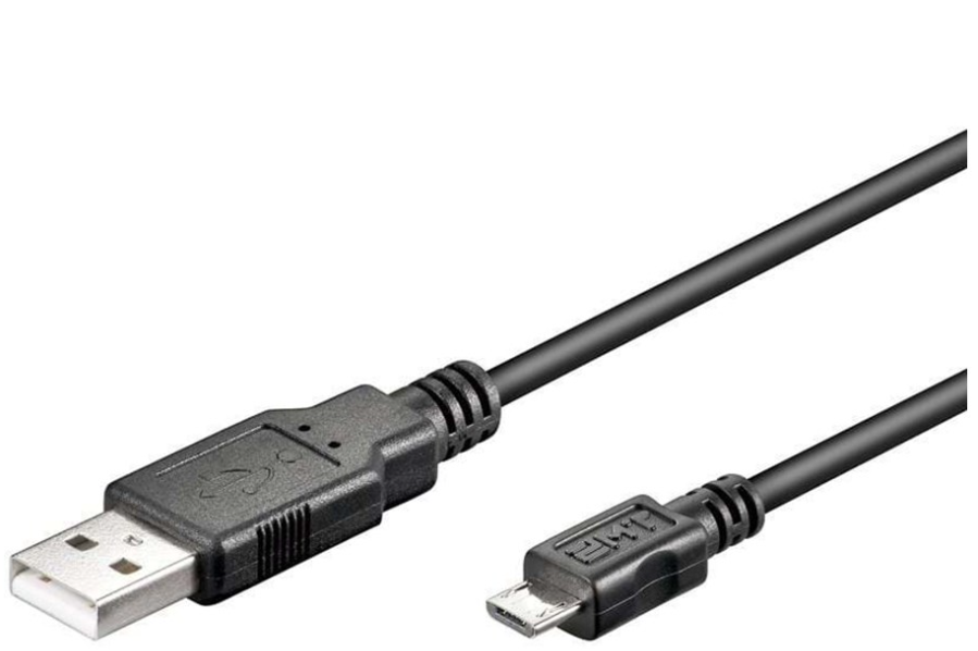 Pro USB-A USB Micro-B - 3m - Sort Usb Kabel 4040849939204
