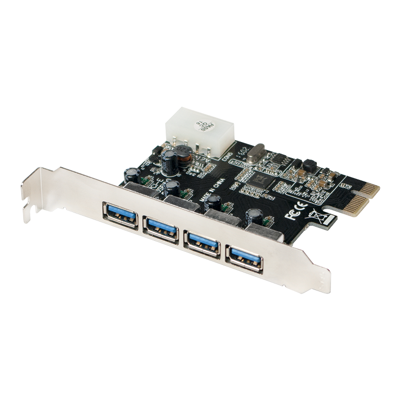LogiLink USB 3.0 4-Port PCI Express Card Controller PC0057