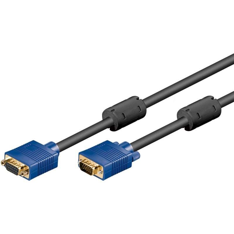 Pro VGA FullHD Cable - Black - 10m Skærmkabel Sort 4040849933783