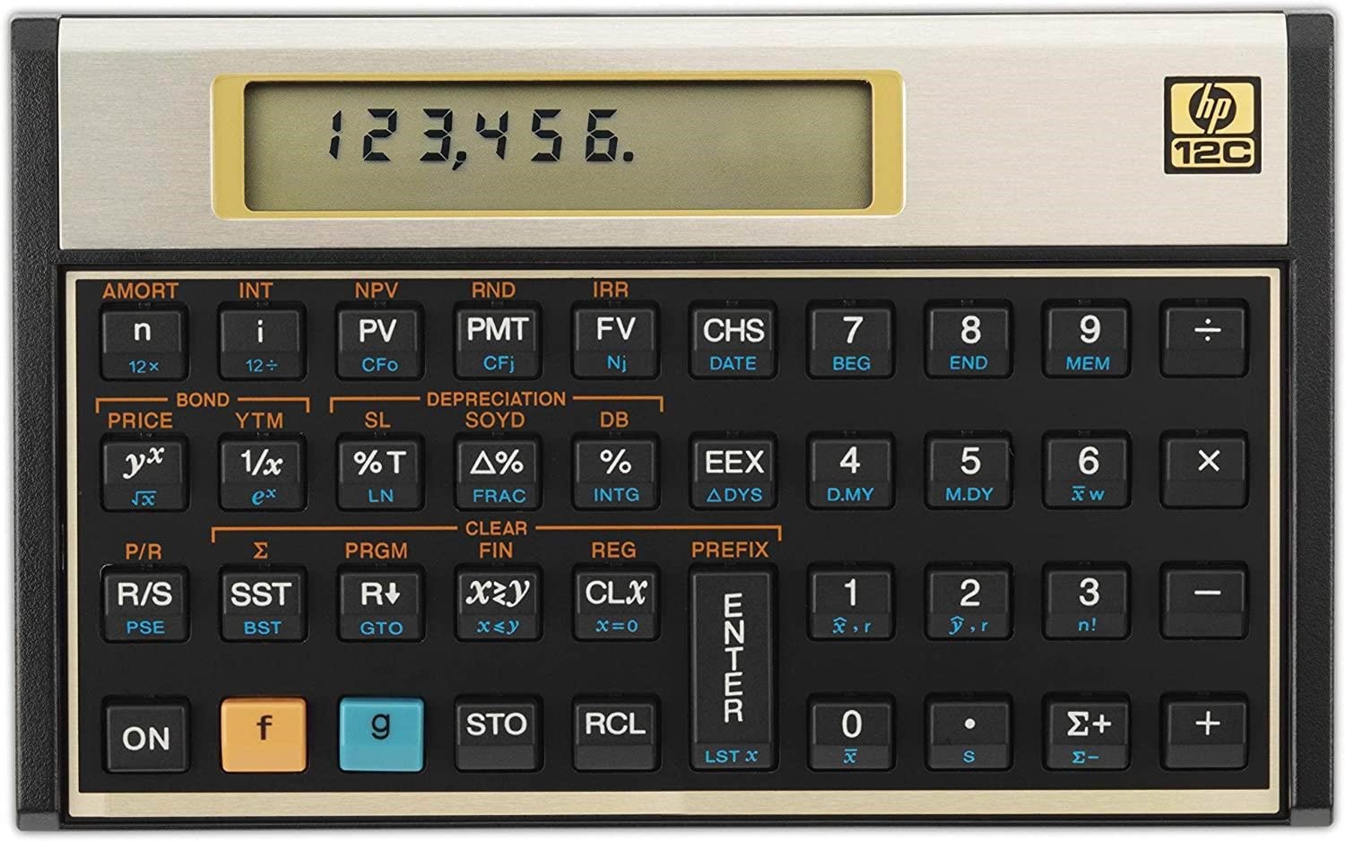HP 12c Platinum Calculator Lommeregner F2231AA