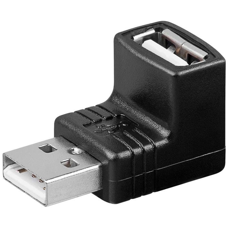 Pro USB Adapter USB A (F)-USB A 90° (M) Usb Kabel Sort 4040849689208
