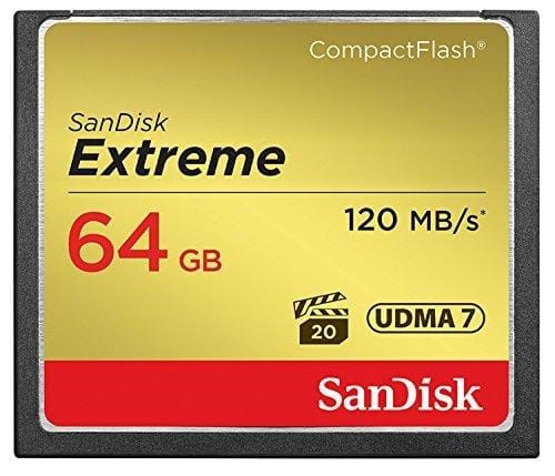 SANDISK Extreme CF- 120MB/s - 64GB Hukommelseskort SDCFXSB-064G-G46