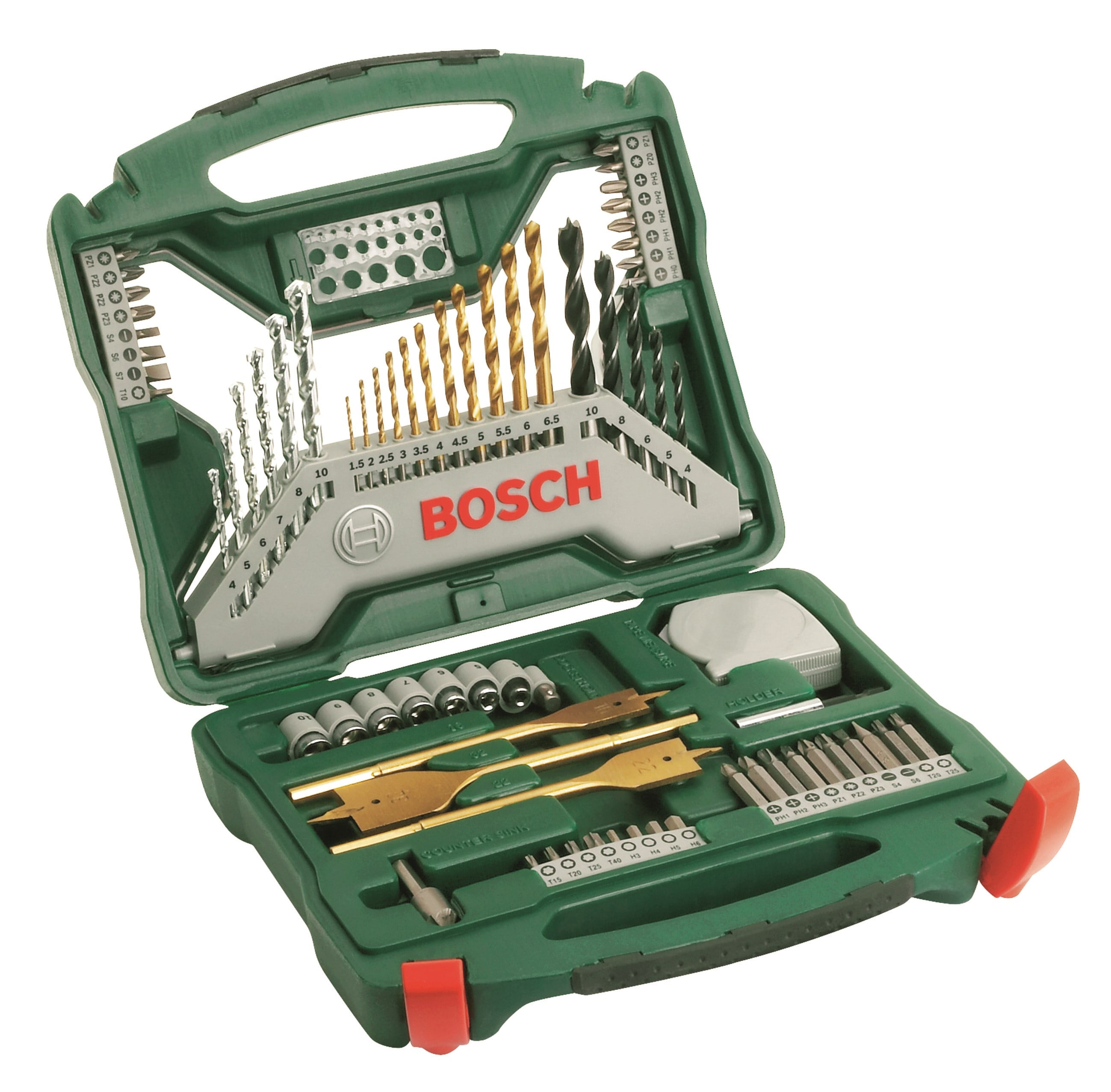 Bosch X-Line Titanium-sæt med 70 dele Bor Og Bits 2607019329