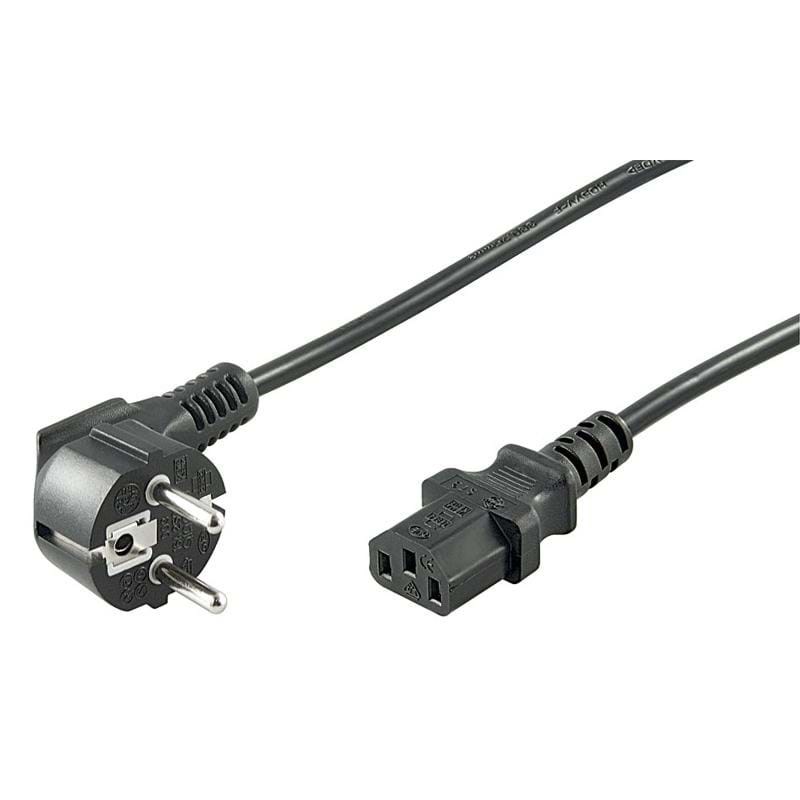Pro Power cable C13 1x90° - Sort - 3m Strømkabel 4040849951428