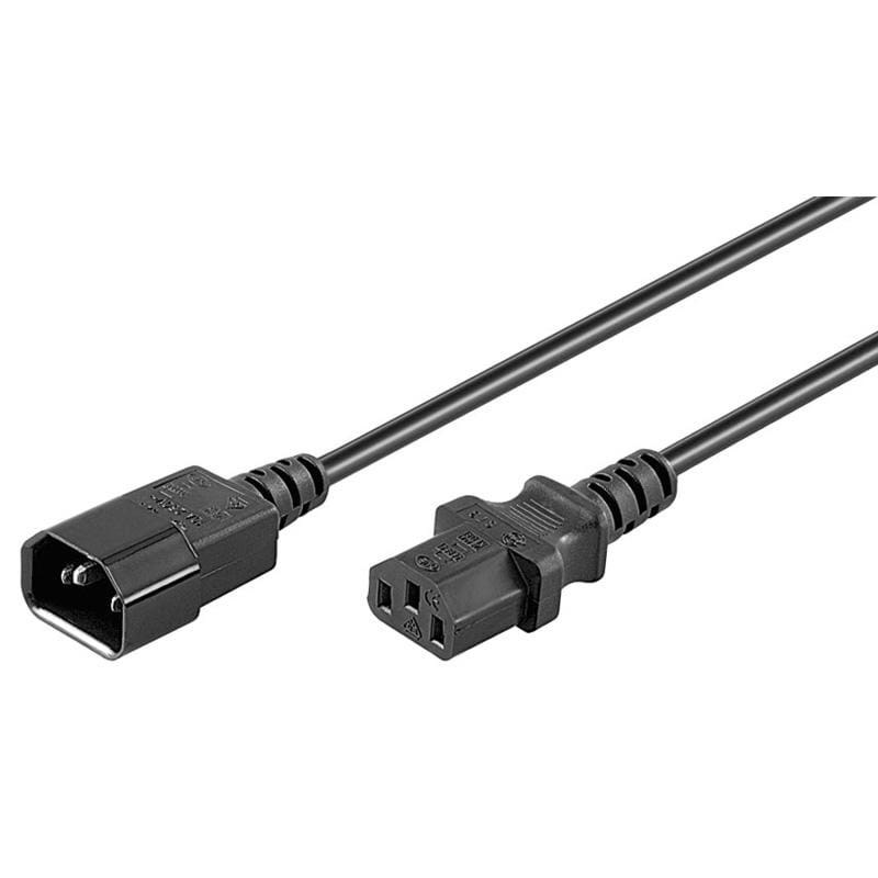 Pro Power cable C14 - C13 - Sort - 3m Strømkabel 4040849952876