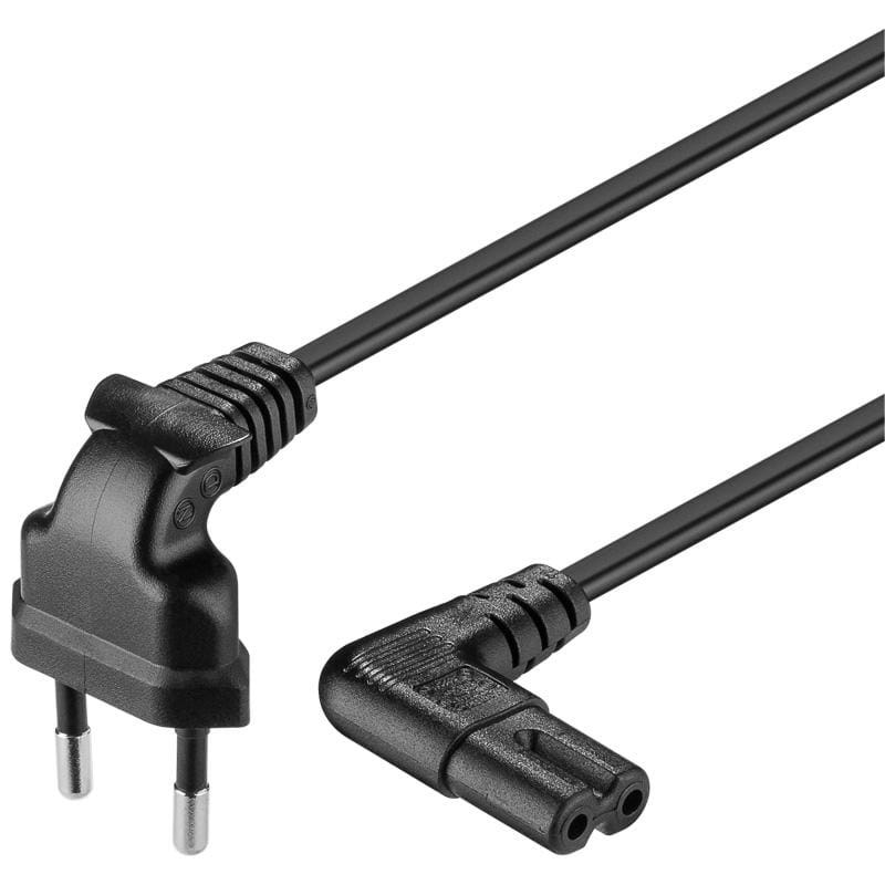 Pro Power cable C7 - 3m - Sort - 90° Strømkabel 4040849973543