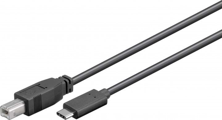 Pro USB 3.1 C - USB 2.0 B - 1m Usb Kabel Sort 4040849679858