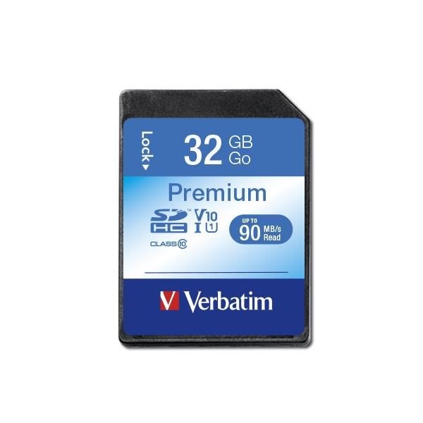 Verbatim Premium U1 SD - 90MB/s - 32GB Hukommelseskort 43963