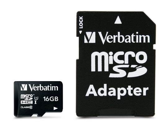 Verbatim Premium microSD/SD - 80MB/s - 16GB Hukommelseskort 44082