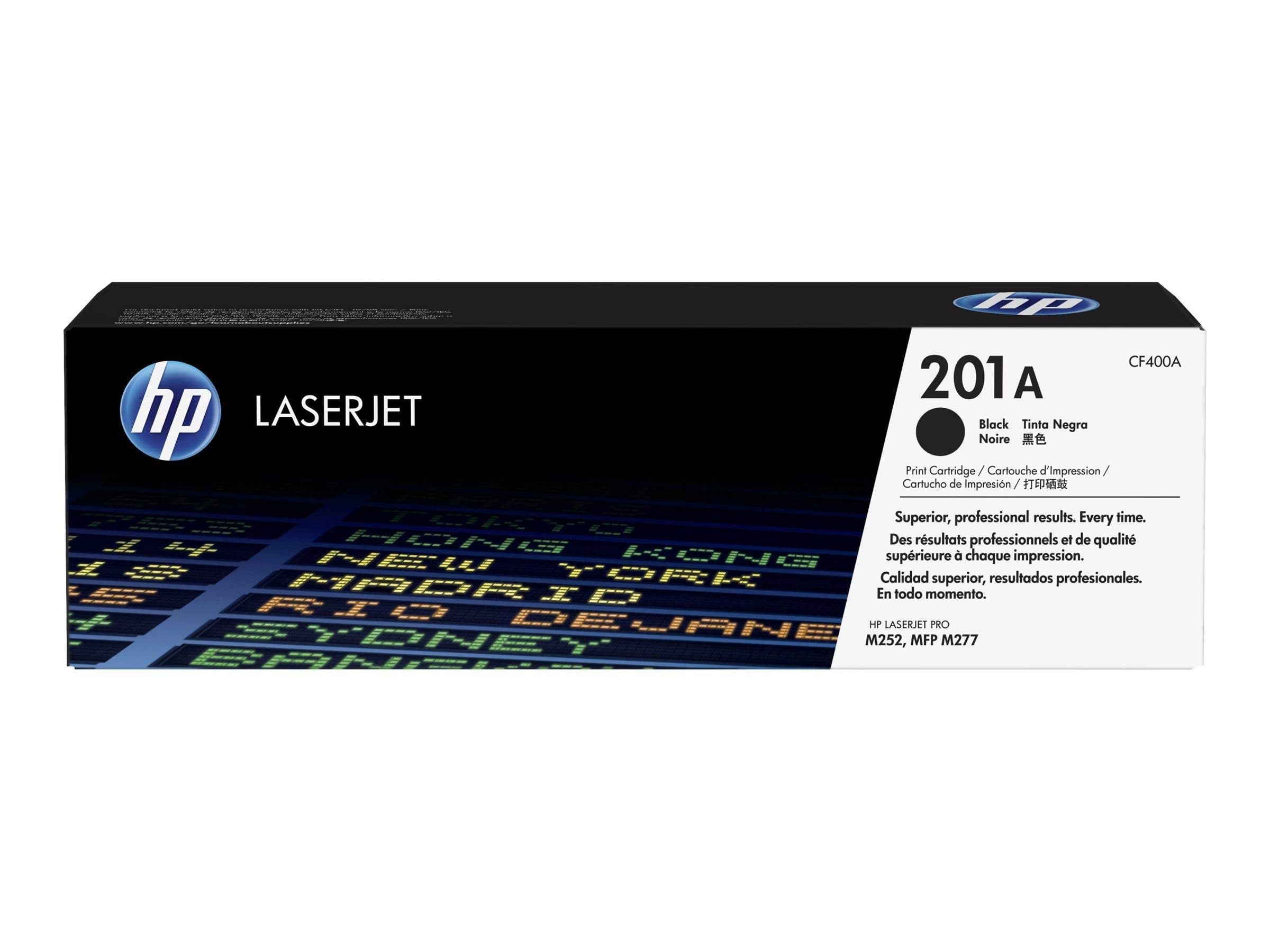 HP 201A / CF400A Black Toner Printerpatron Og Toner Sort