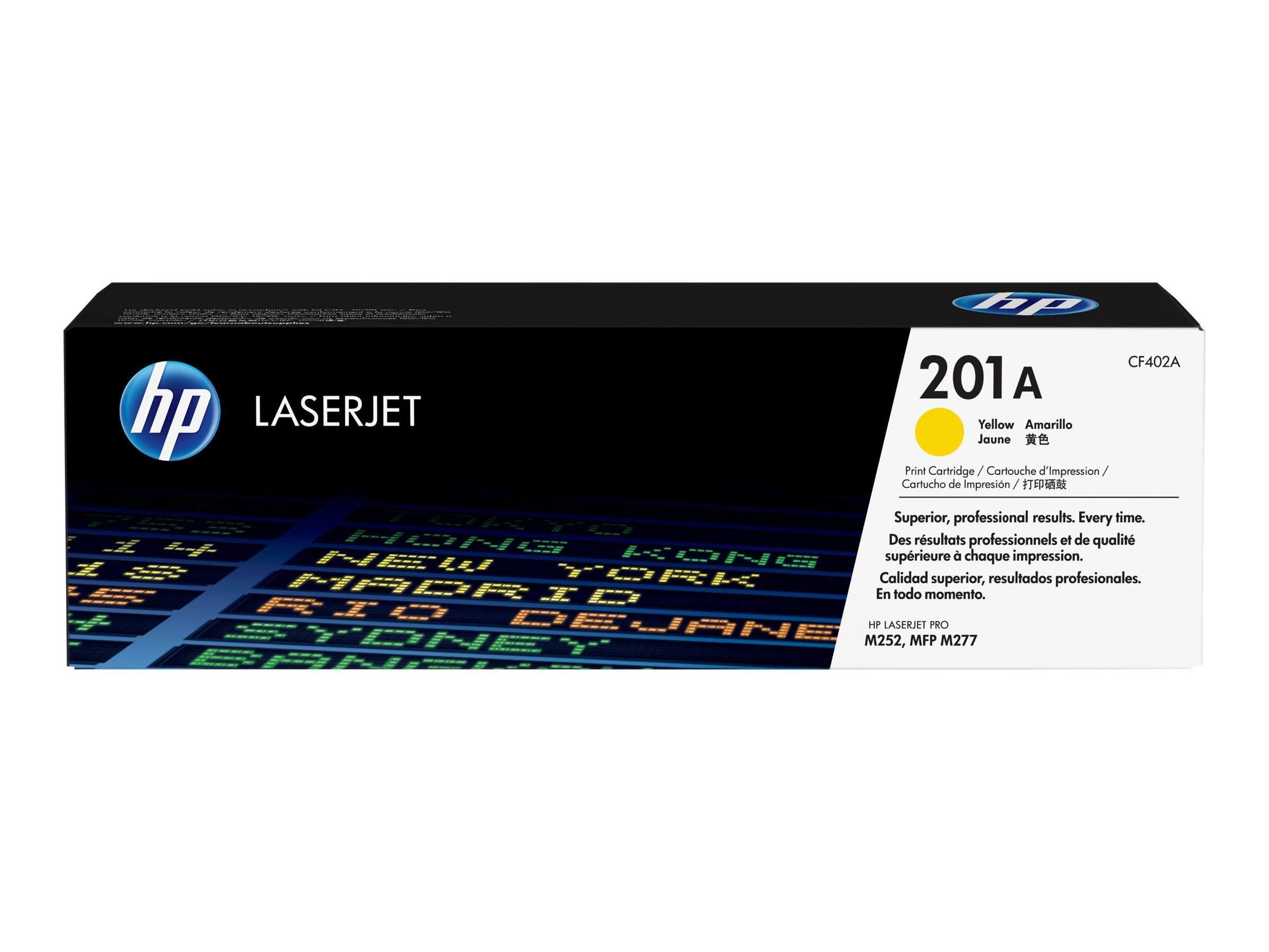 HP 201A / CF402A Yellow Toner Printerpatron Og Toner Gul