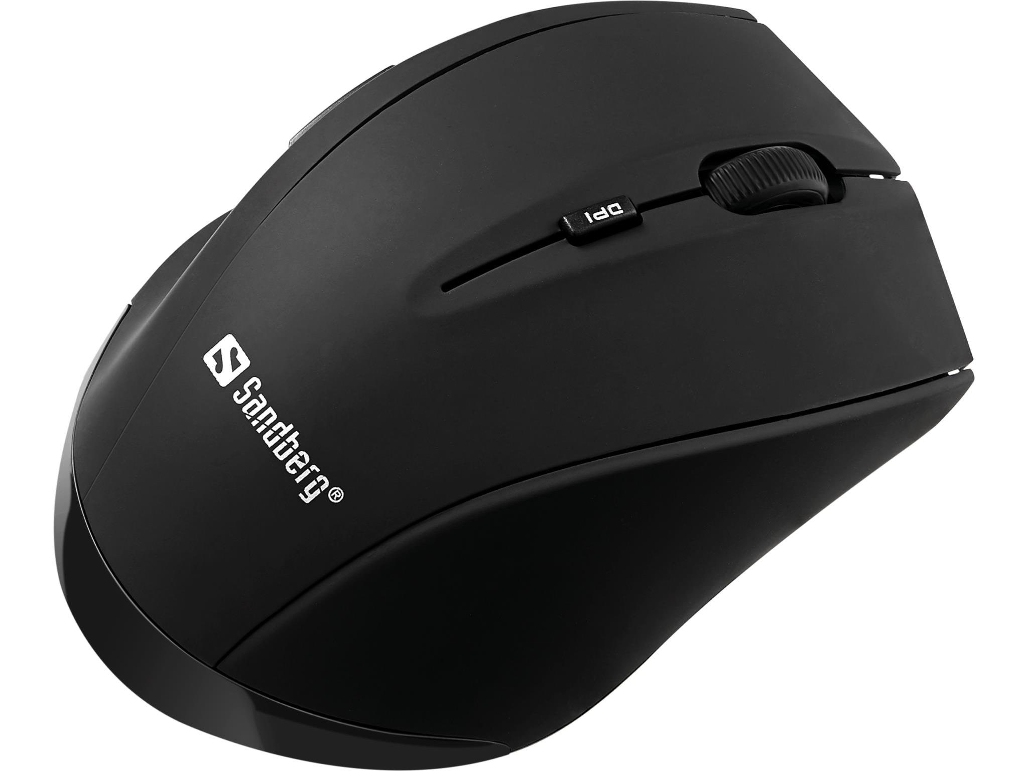 Sandberg Pro Wireless - Mus - 5 knapper - Sort Mus 630-06