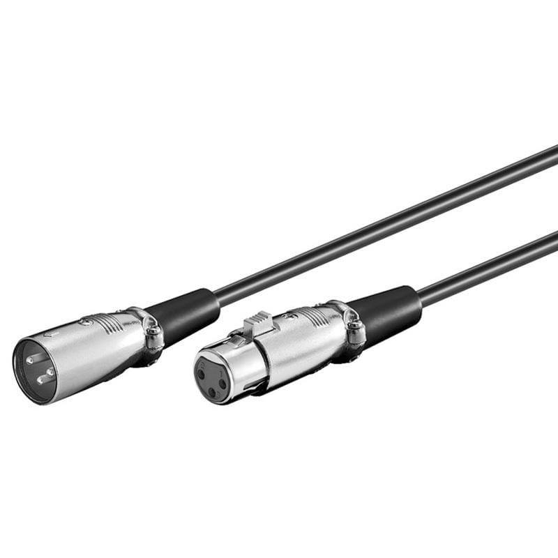 Pro XLR 3pins Cable - Black - 6m Audiokabel Sort 4040849507151