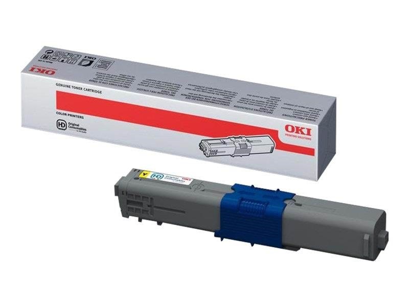 OKI 45862837 / Yellow Toner MC853 MC873 MC883 Printerpatron Og Toner Gul