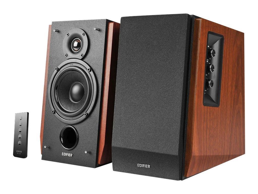 Edifier R1700BT - 4" Bluetooth Bookshelf Speakers - 66W - Brown Hifi Højttaler Sort R1700BT Brown