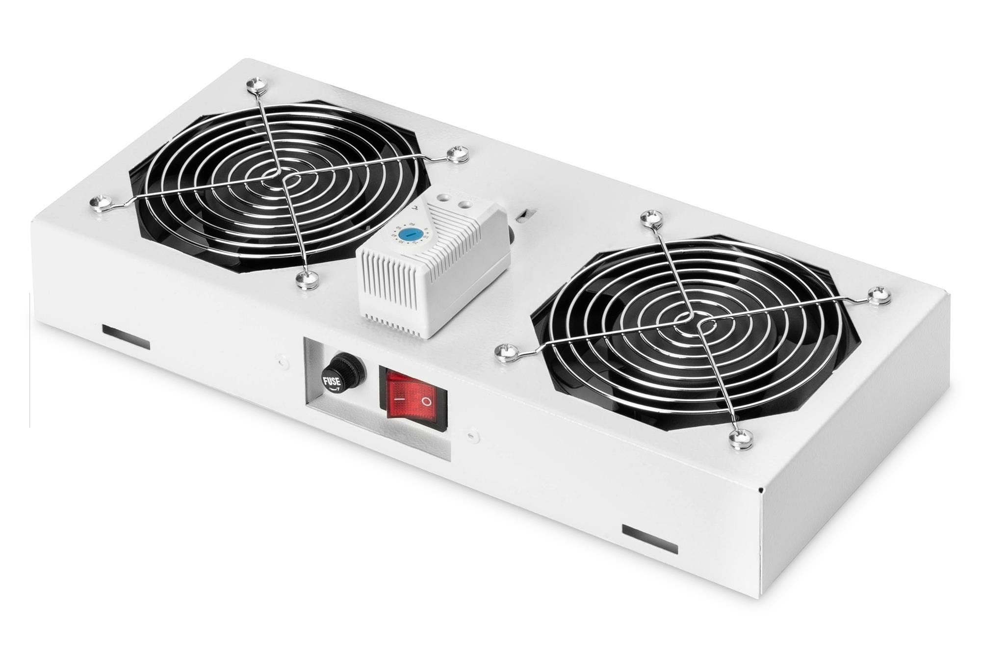 DIGITUS DN-19 FAN-2-WM-T - Roof-Mounted Fan Unit Rackskab