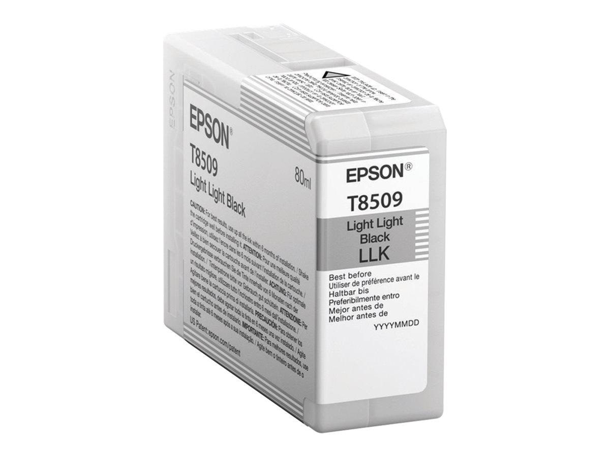 Epson T8509 - Light Light Black Ink Printerpatron Og Toner Meget lys sort C13T850900