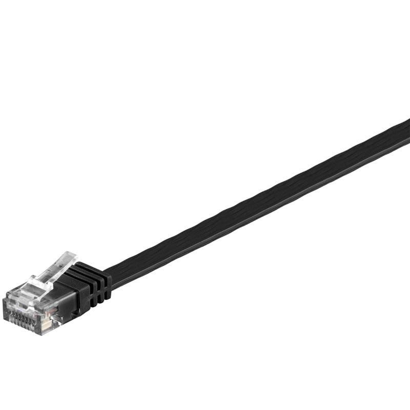 Pro LAN CAT 6 UTP Flat - Sort - 2m Netværkskabel 4040849953842