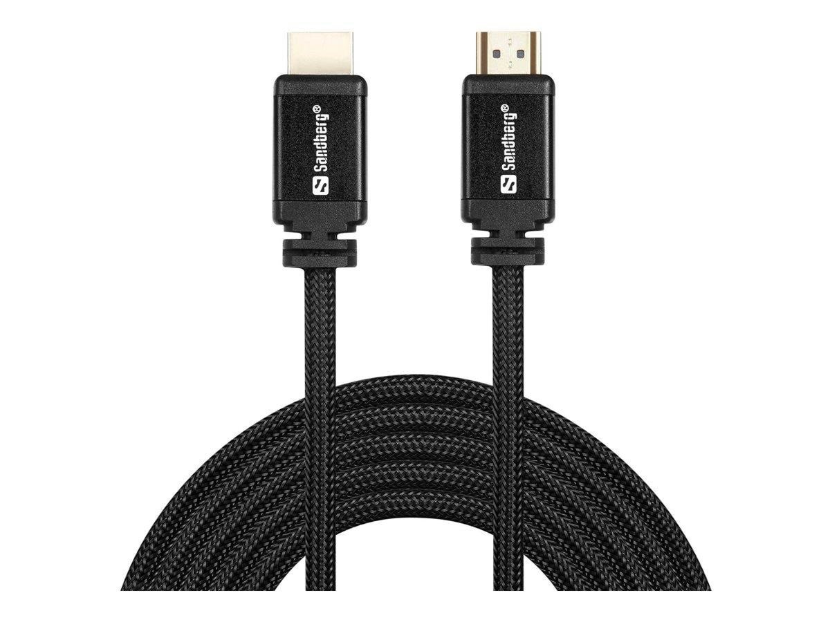 Sandberg HDMI 2.0 Cable - 10m Skærmkabel Sort 509-01