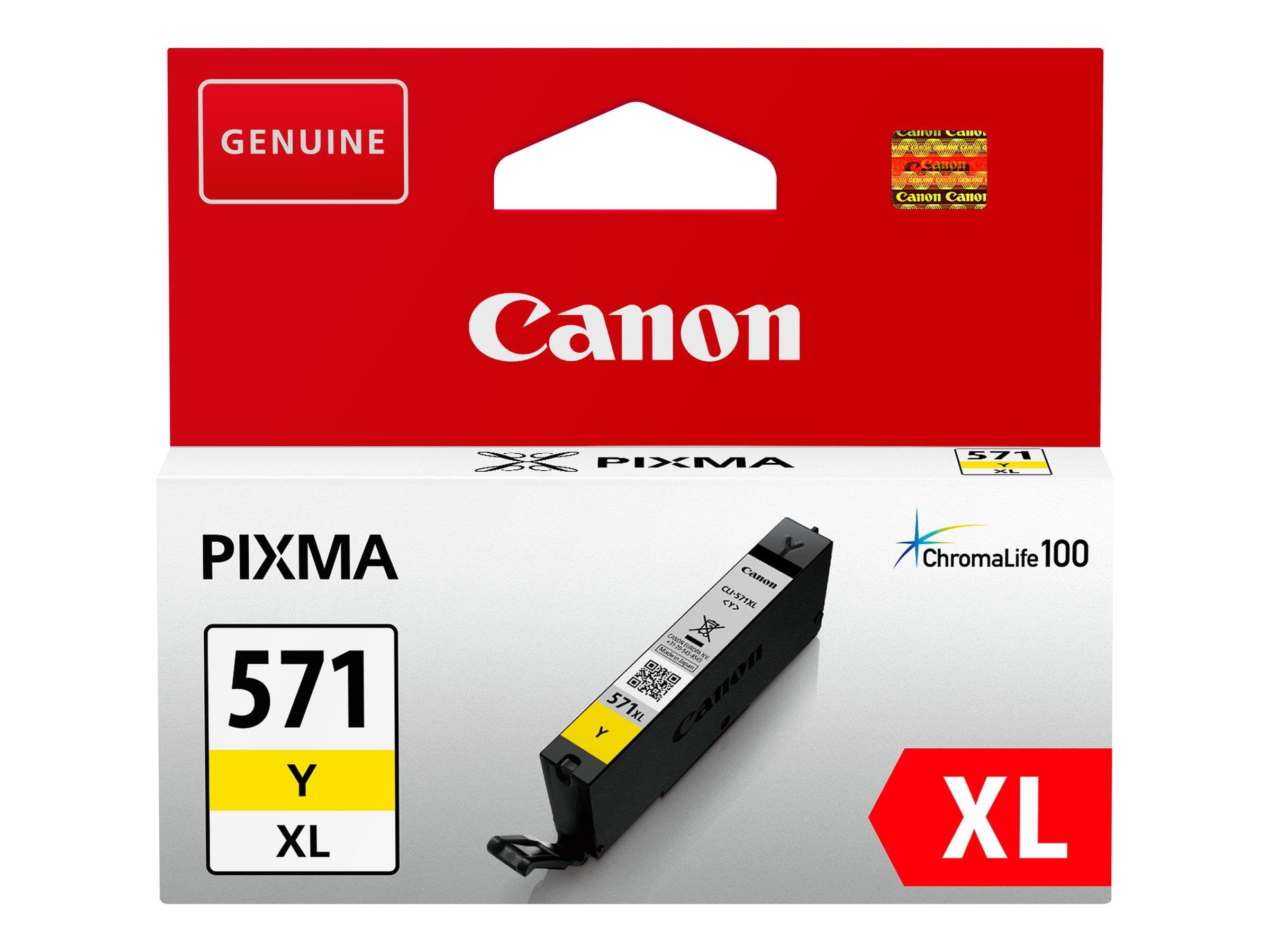 Canon CLI-571XL / 0334C001 High Yellow Printerpatron Og Toner Gul