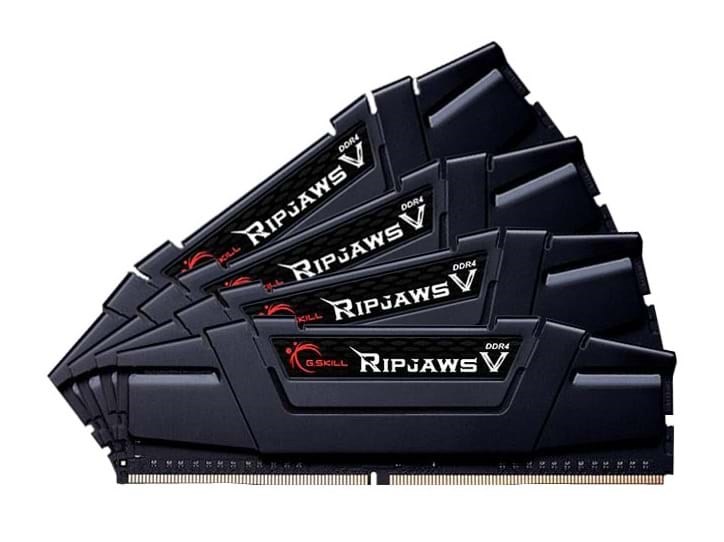 G.Skill Ripjaws V DDR4-3200 - 32GB - CL16 - Quad Channel (4 pcs) - Intel XMP - Sort