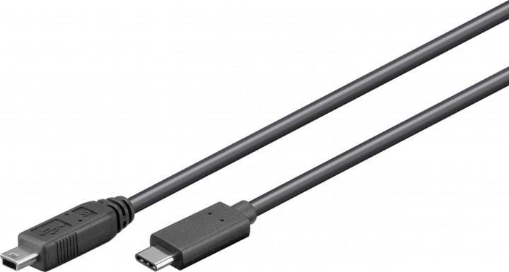 Pro USB-C USB Mini-B (5-pin) - 0.5m Usb Kabel Sort 4040849679896