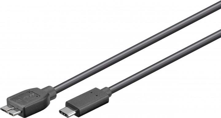 Pro USB-C USB Micro-B 3.0 - 0.6m - Sort Usb Kabel 4040849679957