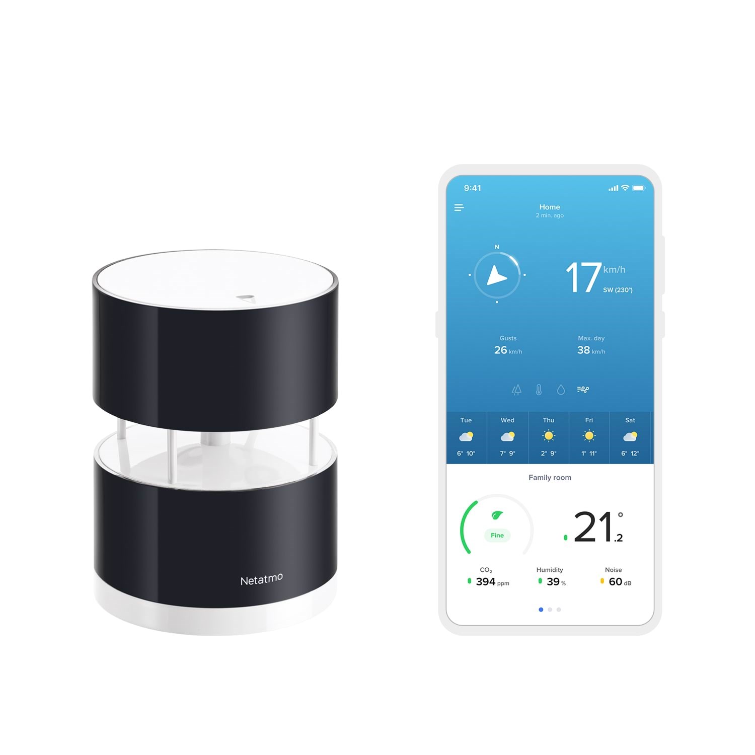 Netatmo Vindmåler Smart Home NWA01-WW