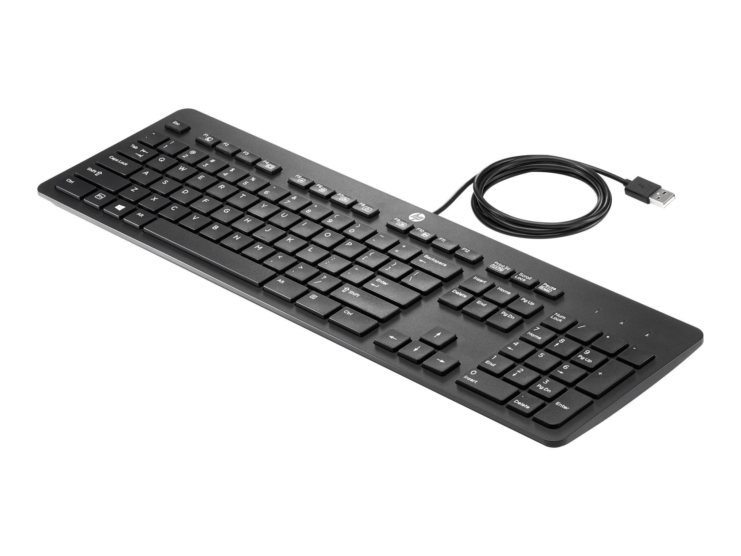 HP USB Slim Business - Tastatur - Dansk - Sort Tastatur N3R87AA#ABY