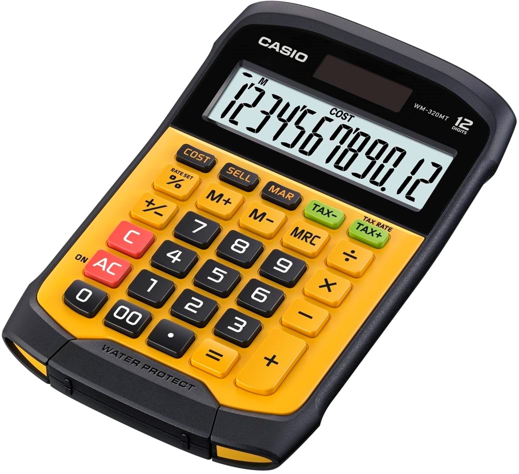 CASIO WATER-RESISTANT CALCULATOR WM-320MT Lommeregner