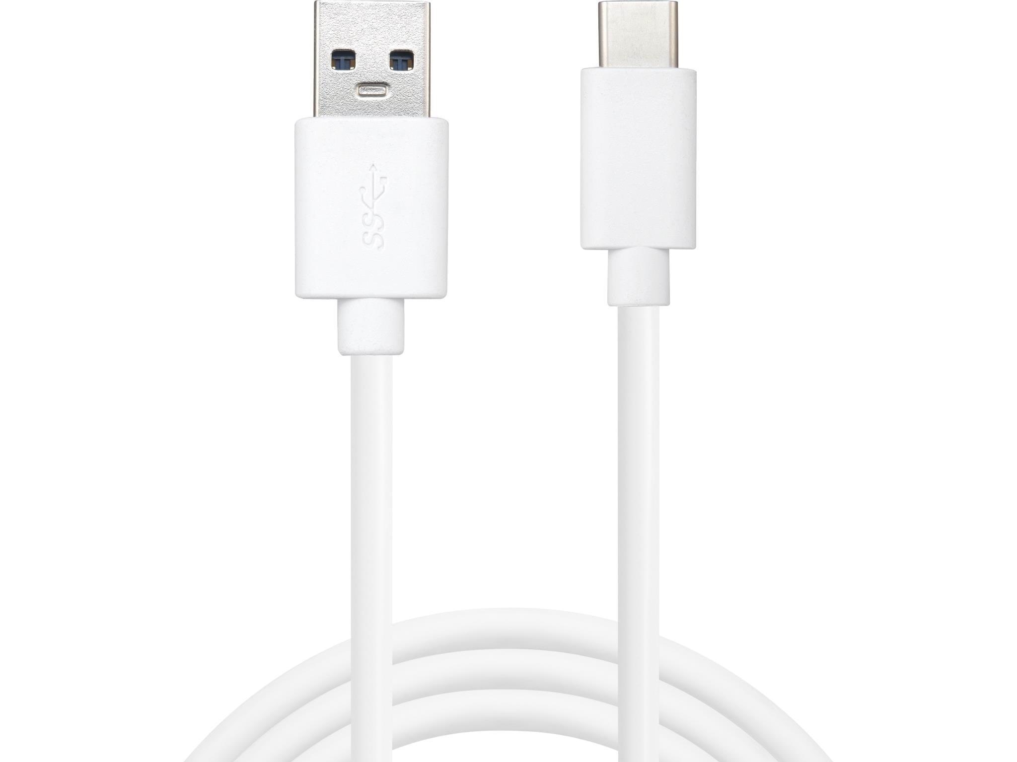 Sandberg USB-C to USB-A - 2m Usb Kabel Hvid 136-14