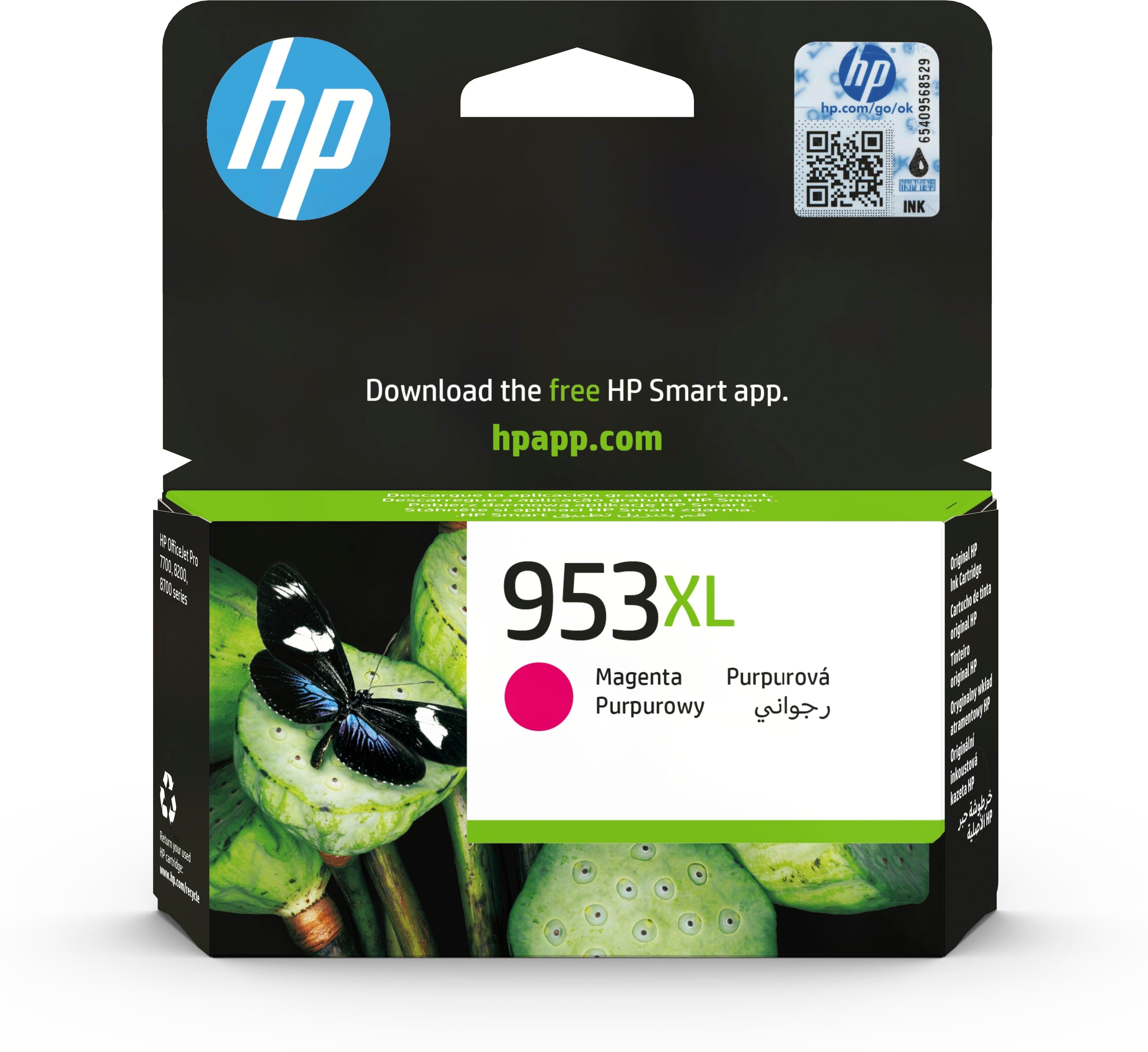 HP 953XL / F6U17æ High Capacity Magenta Ink Printerpatron Og Toner