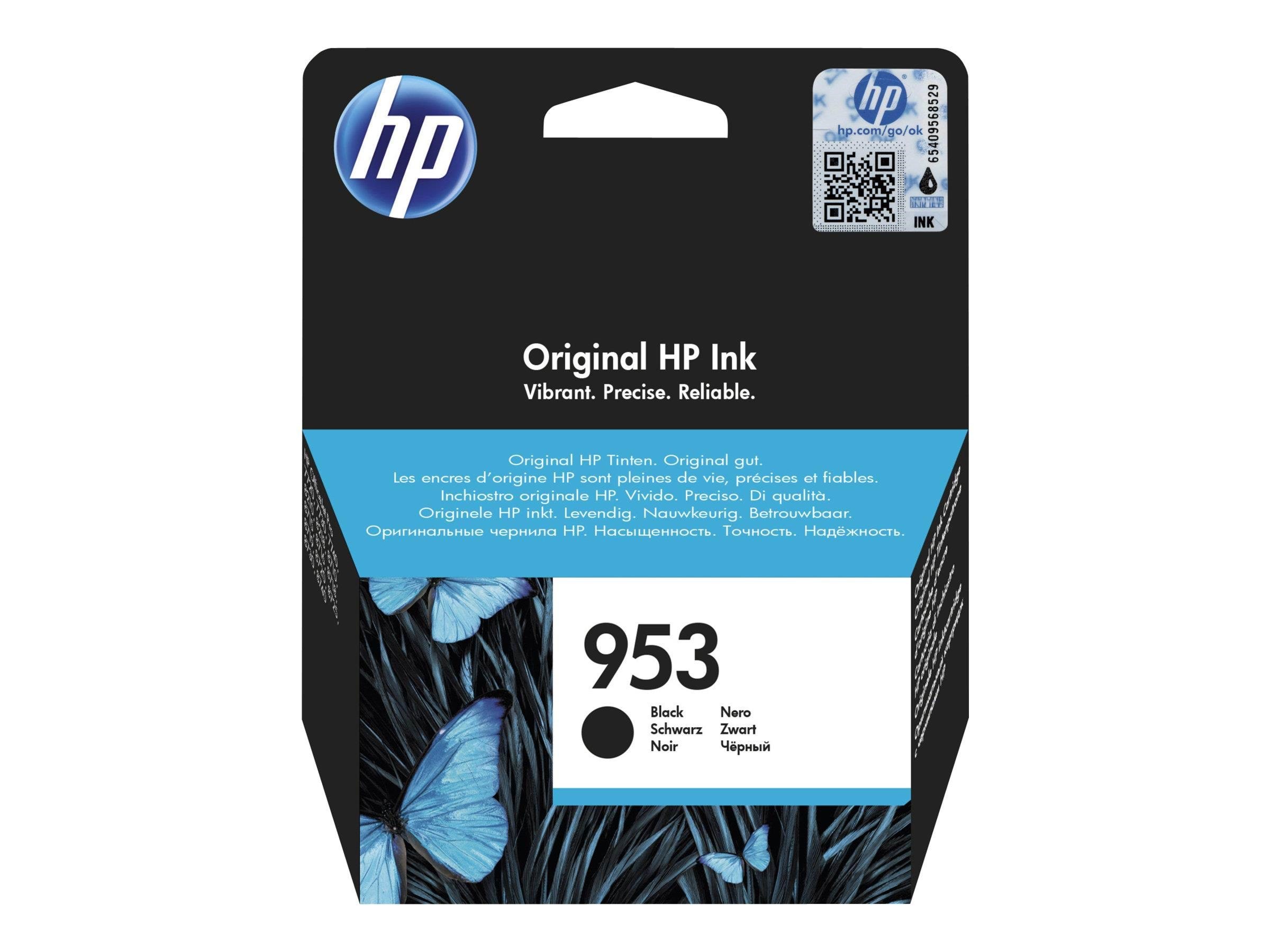 HP 953 / L0S58AE Black Ink Printerpatron Og Toner Sort