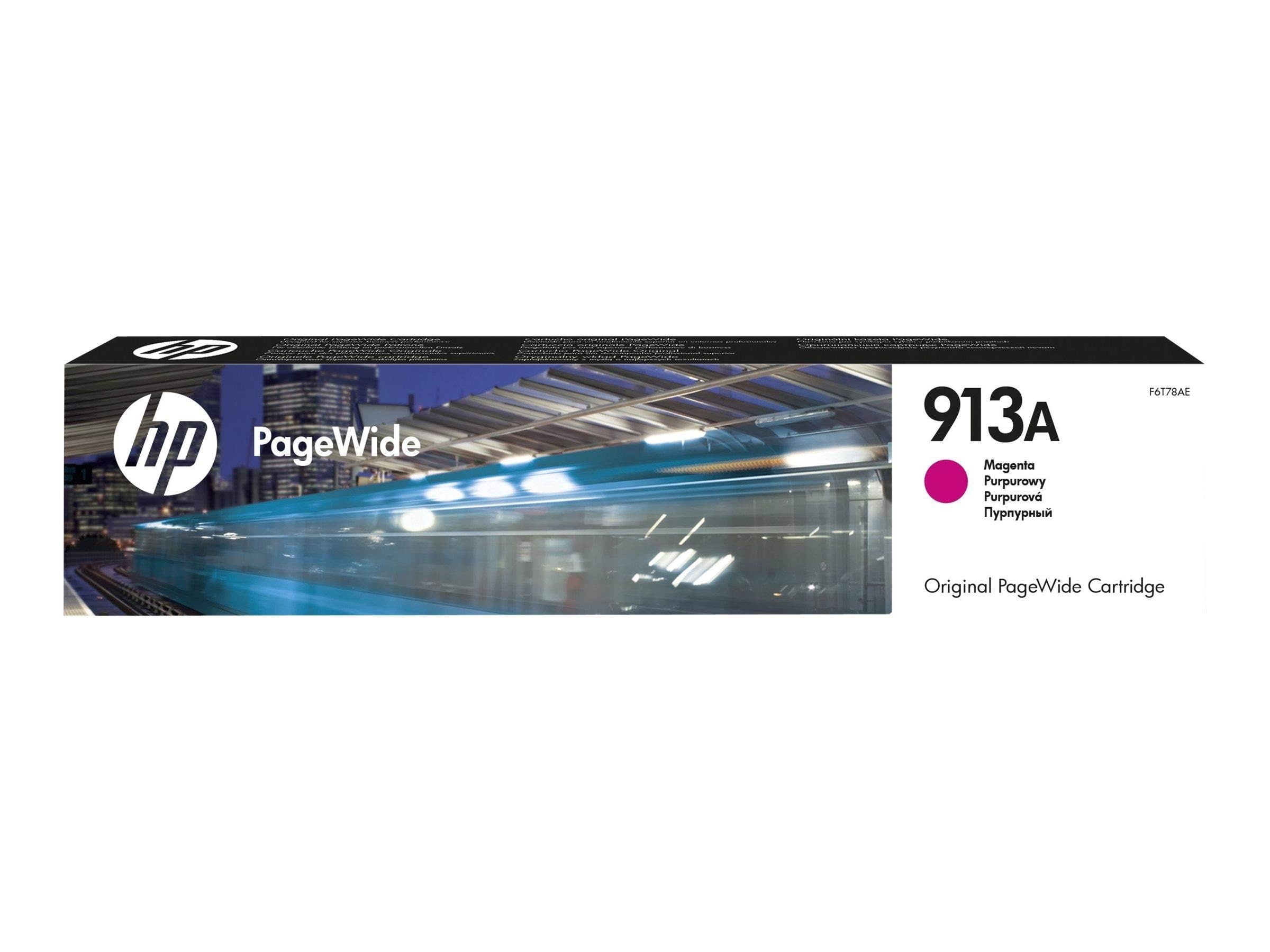 HP 913A / F6T78AE Magenta Ink Printerpatron Og Toner