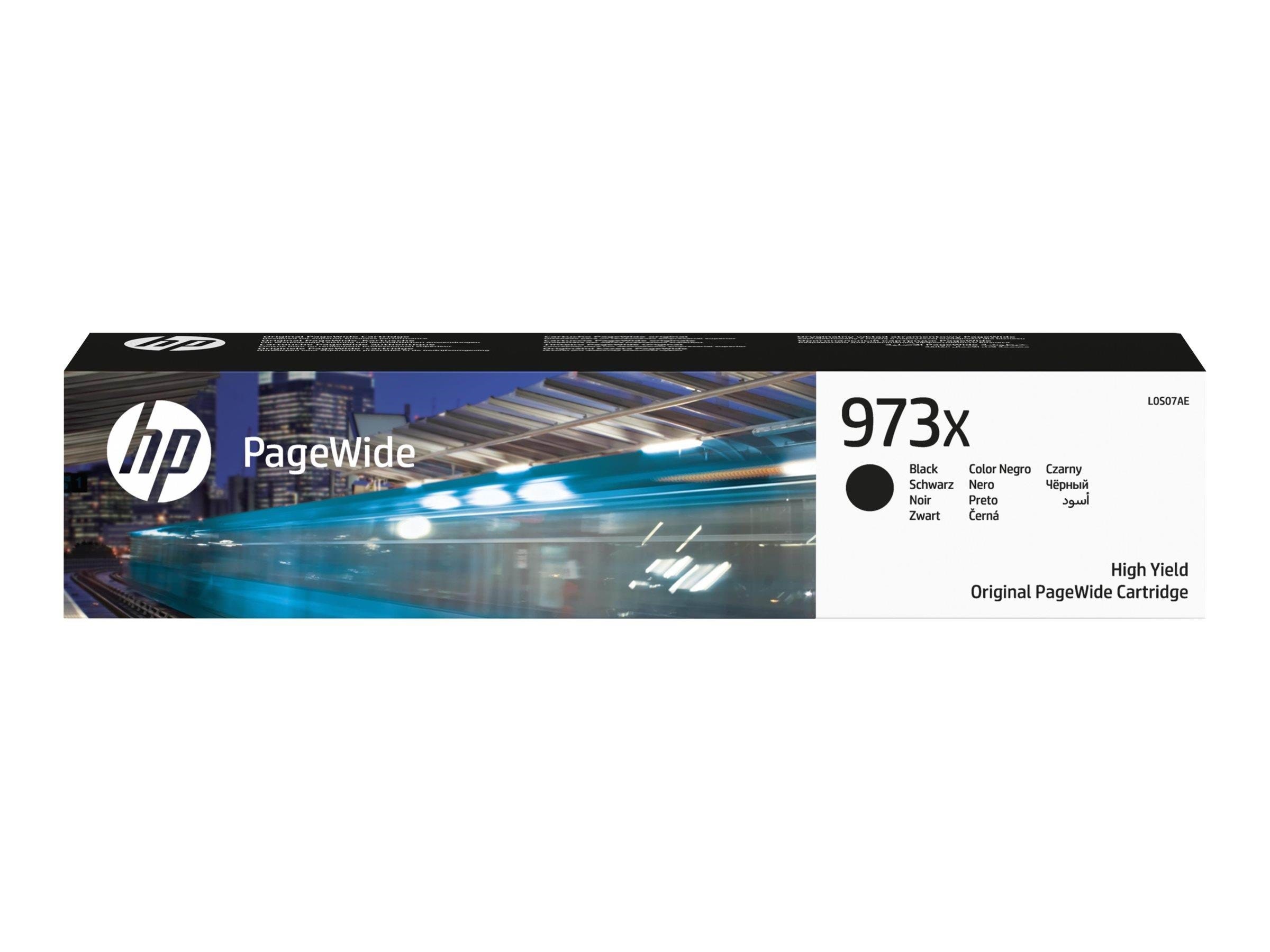 HP 973X / L0S07æ High Capacity Black Ink Printerpatron Og Toner Sort