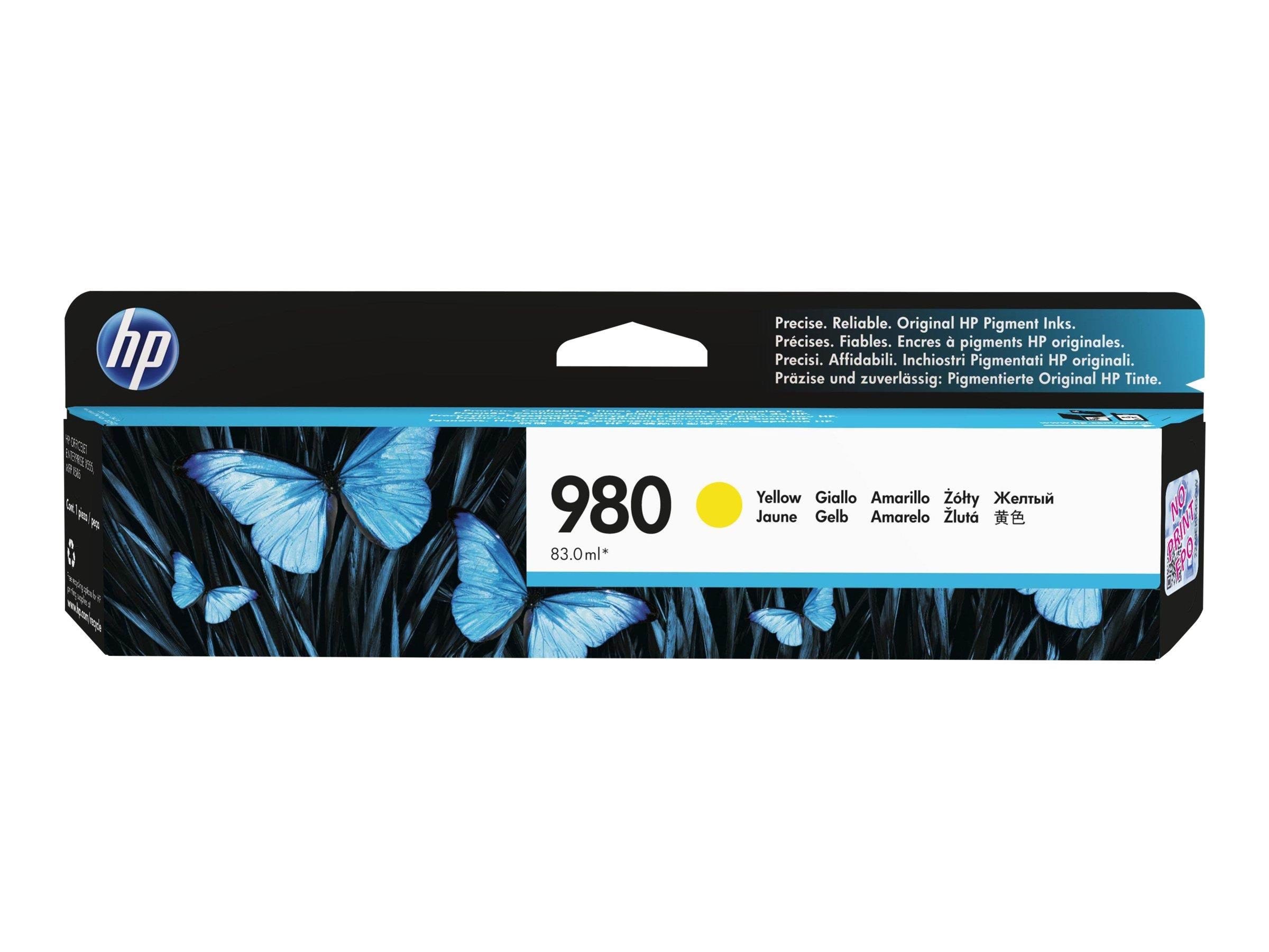 HP 980 / D8J09A - Yellow Ink Printerpatron Og Toner Gul