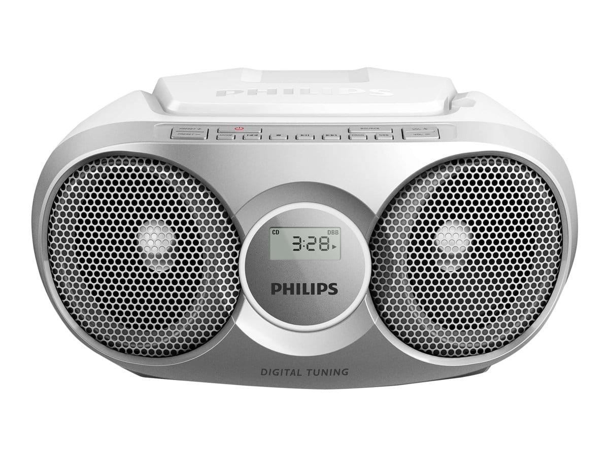 Philips CD Soundmachine AZ215S - FM - Stereo - Sølv Radio AZ215S/12