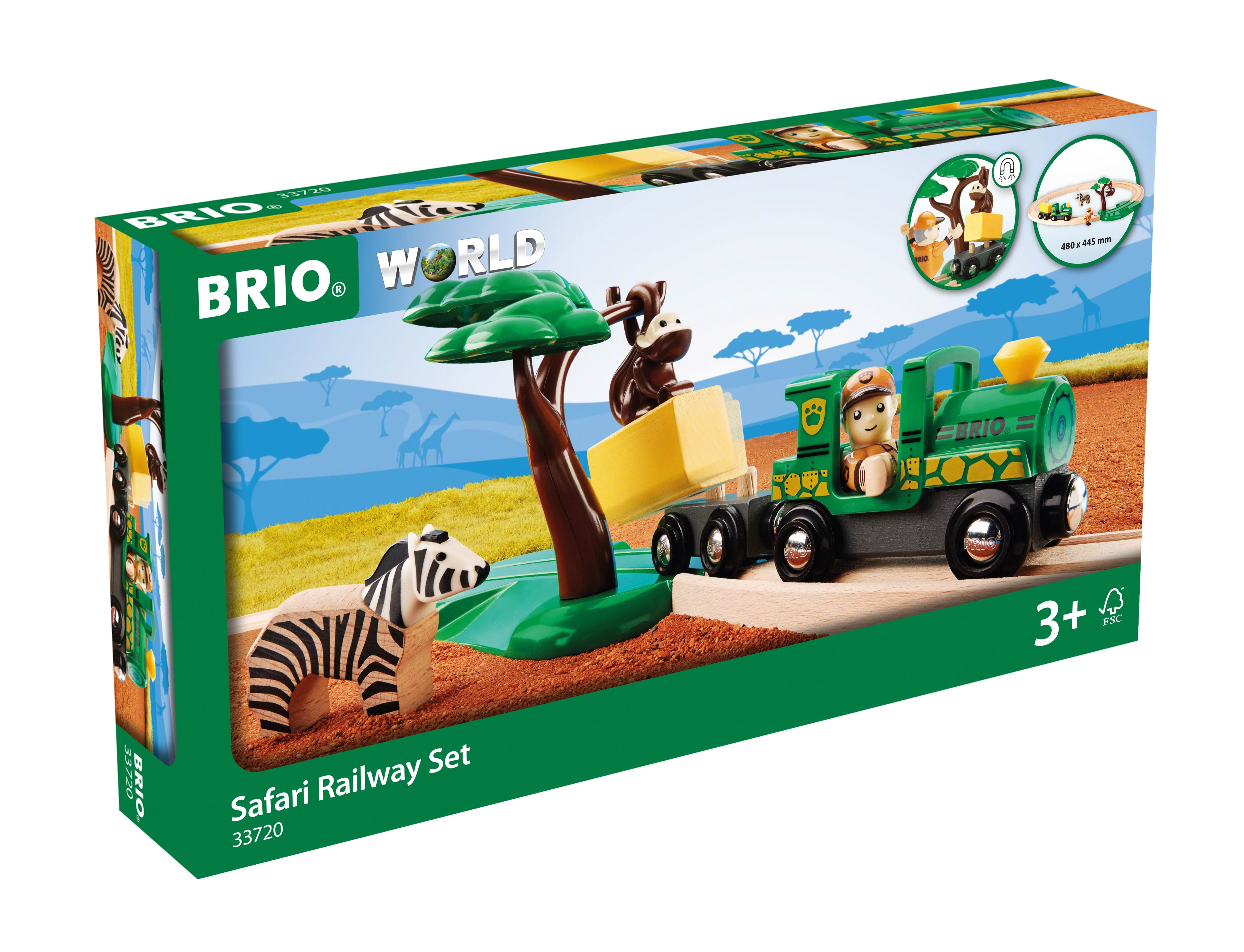 Brio 33720 Togbane, Safari, sæt Brio Tog