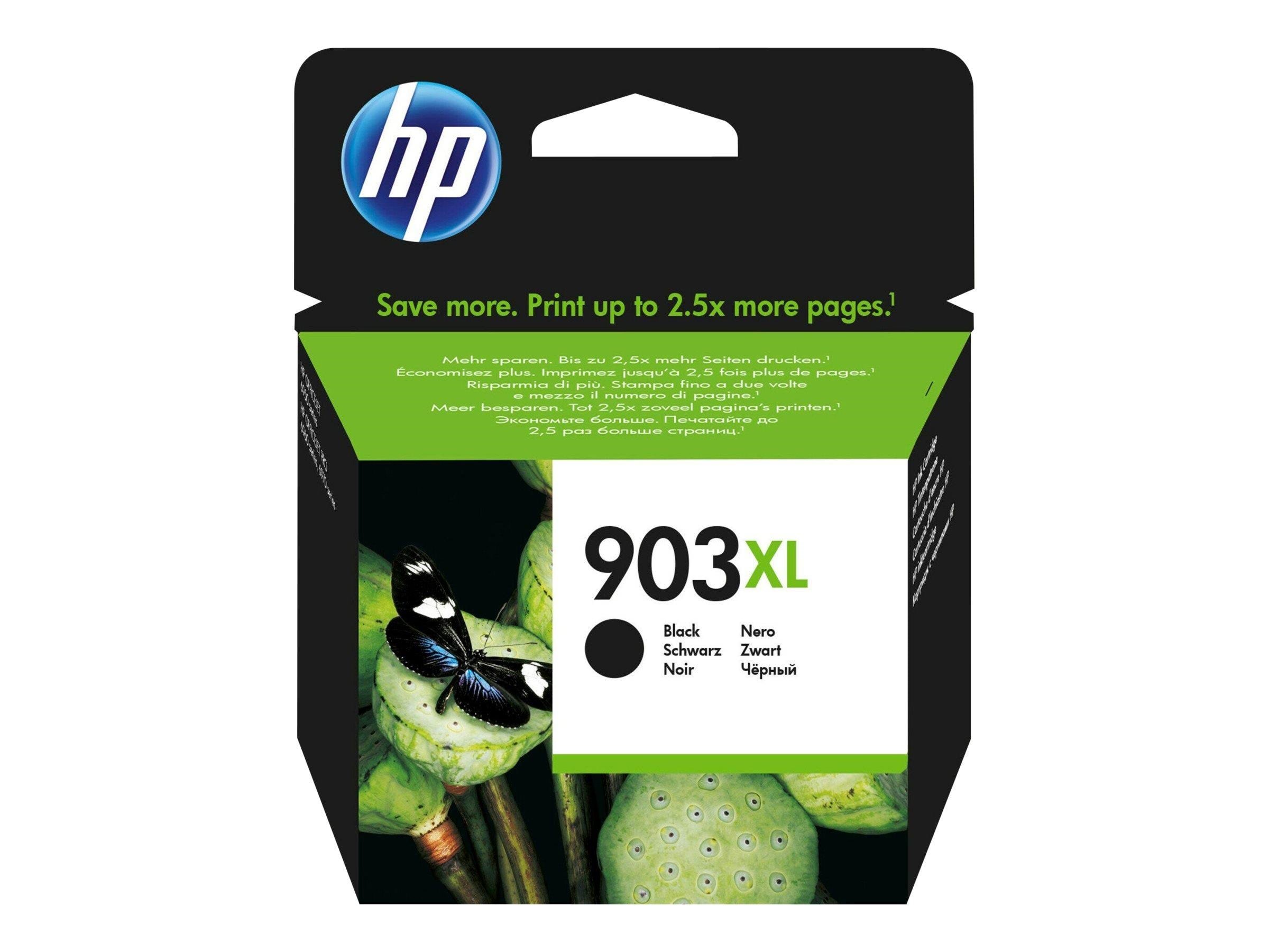 HP 903XL / T6M15æ High Capacity Black Ink Printerpatron Og Toner Sort