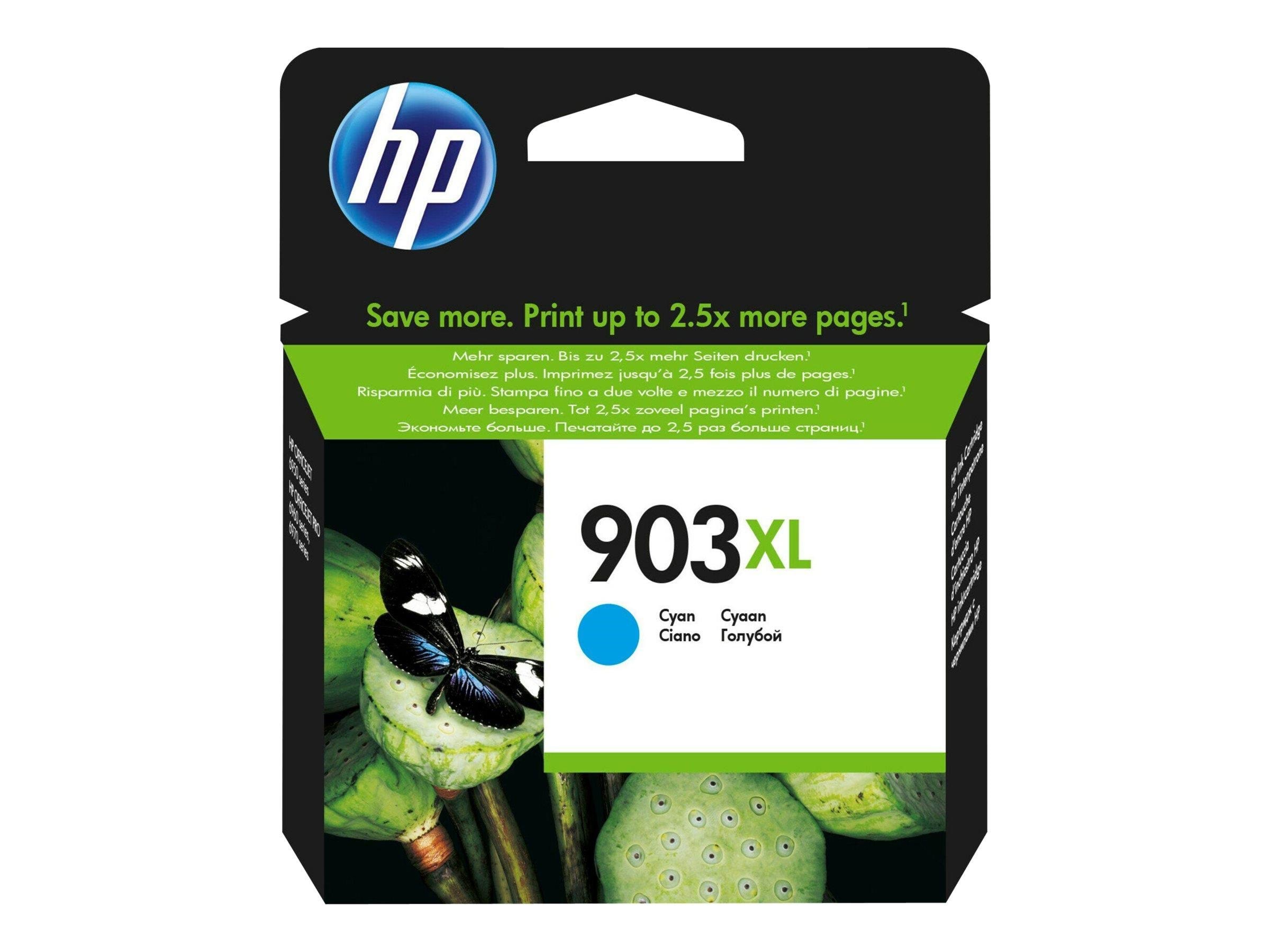 HP 903XL / T6M03æ High Capacity Cyan Ink Printerpatron Og Toner