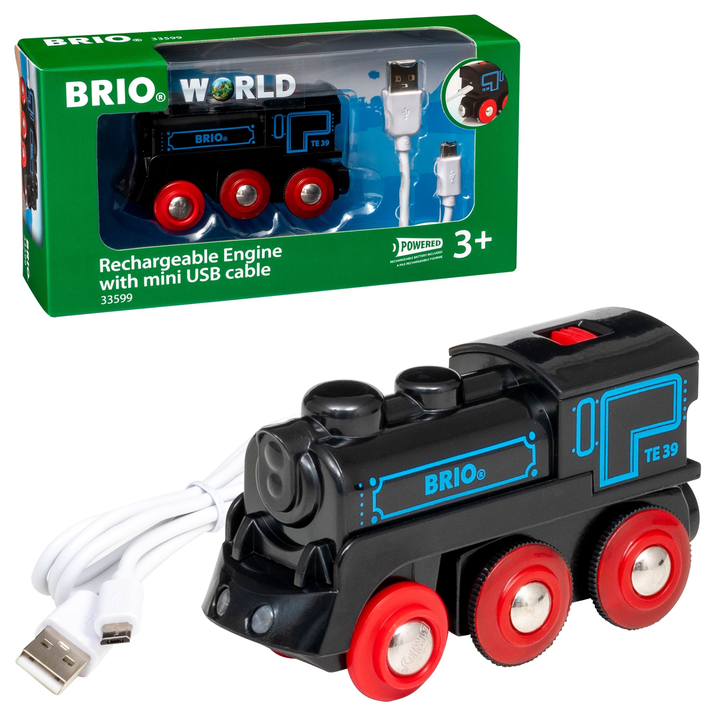 Brio 33599 Genopladeligt lokomotiv m/mini USB-kabel Brio Tog