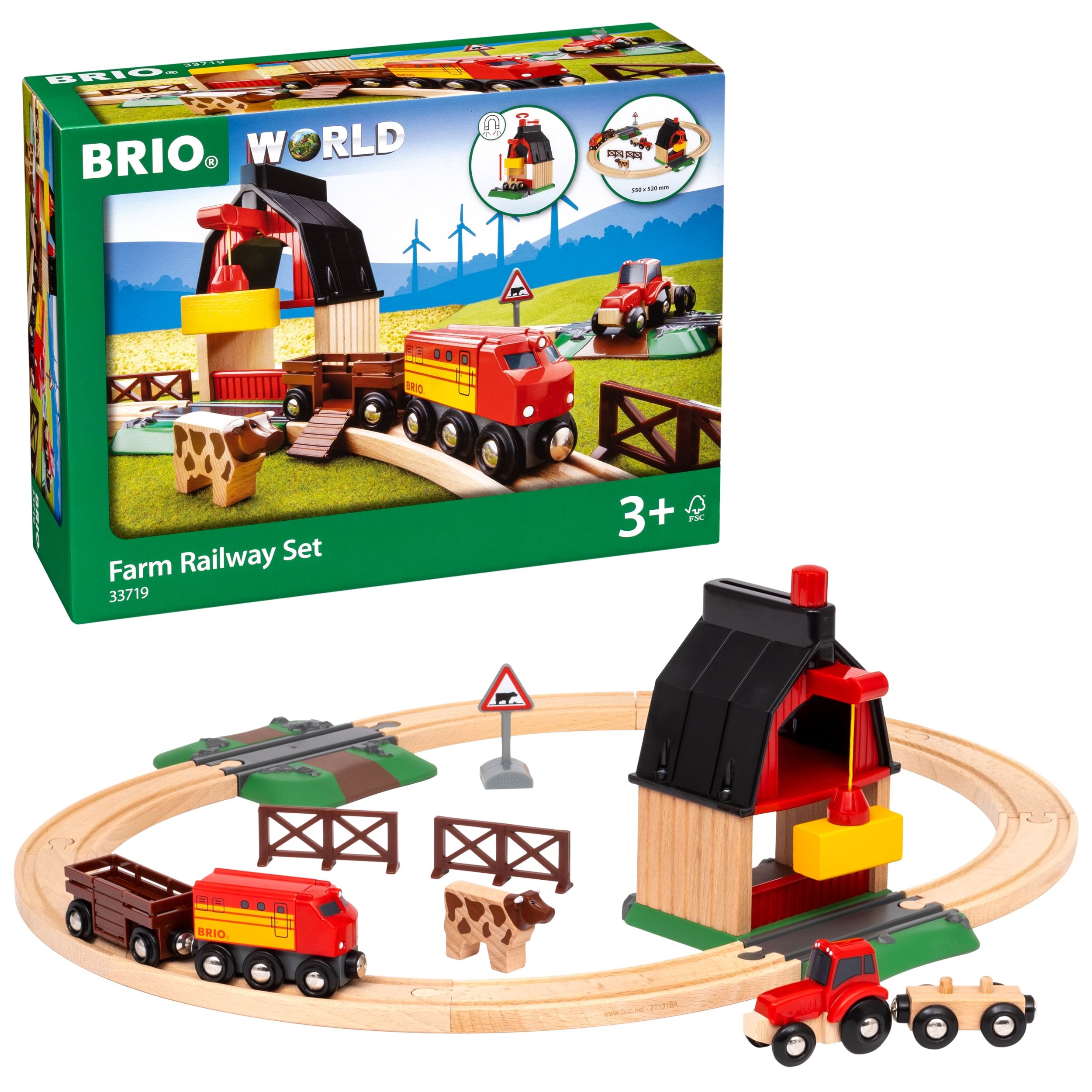 Brio 33719 Togbane, Bondegård-på-landet, sæt Brio Tog