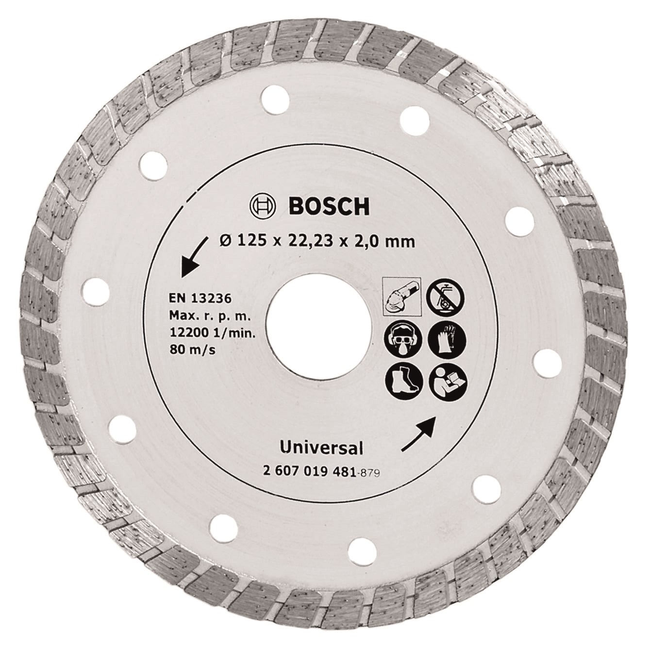 Bosch Diamantskæreskive Turbo, Ø 125 mm Værktøj 2607019481