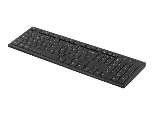 Deltaco TB-122 Wireless Keyboard - Tastatur - Nordisk - Sort Tastatur