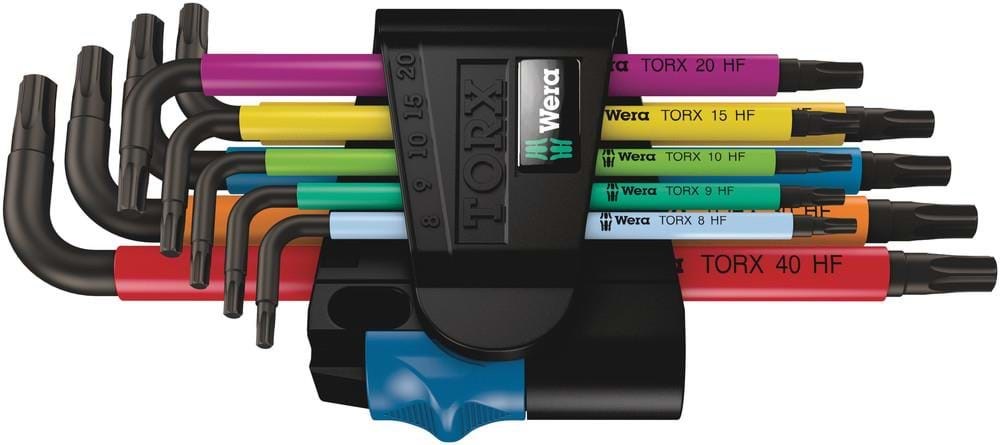 Wera 967 SL TORX HF Vinkelnøgle Multicolour med holdefunktion, 9 dele Værktøj 05024179001