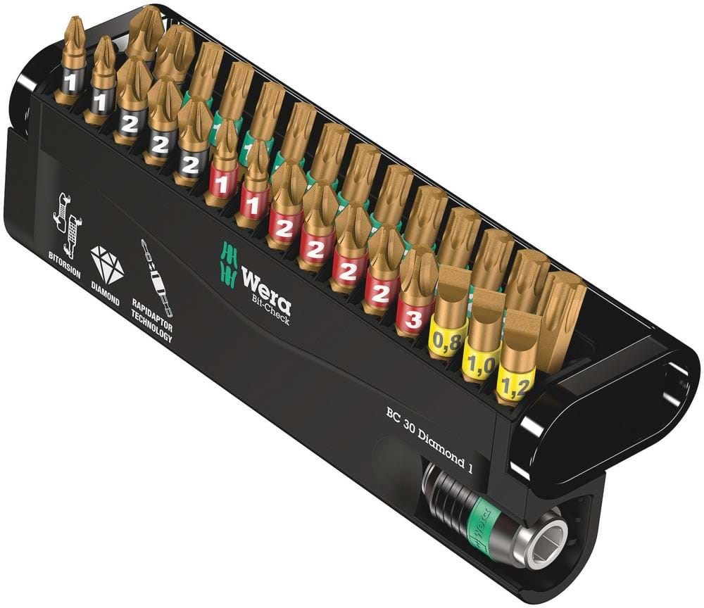Wera Bit-Check 30 Diamond 1, 30 dele Bor Og Bits 05057431001