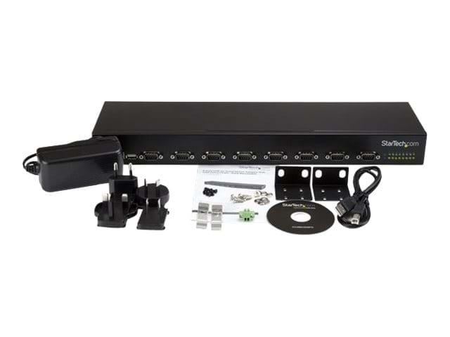 StarTech.com 8 Port USB to Serial Adapter Hub - USB to RS232 Daisy Chain