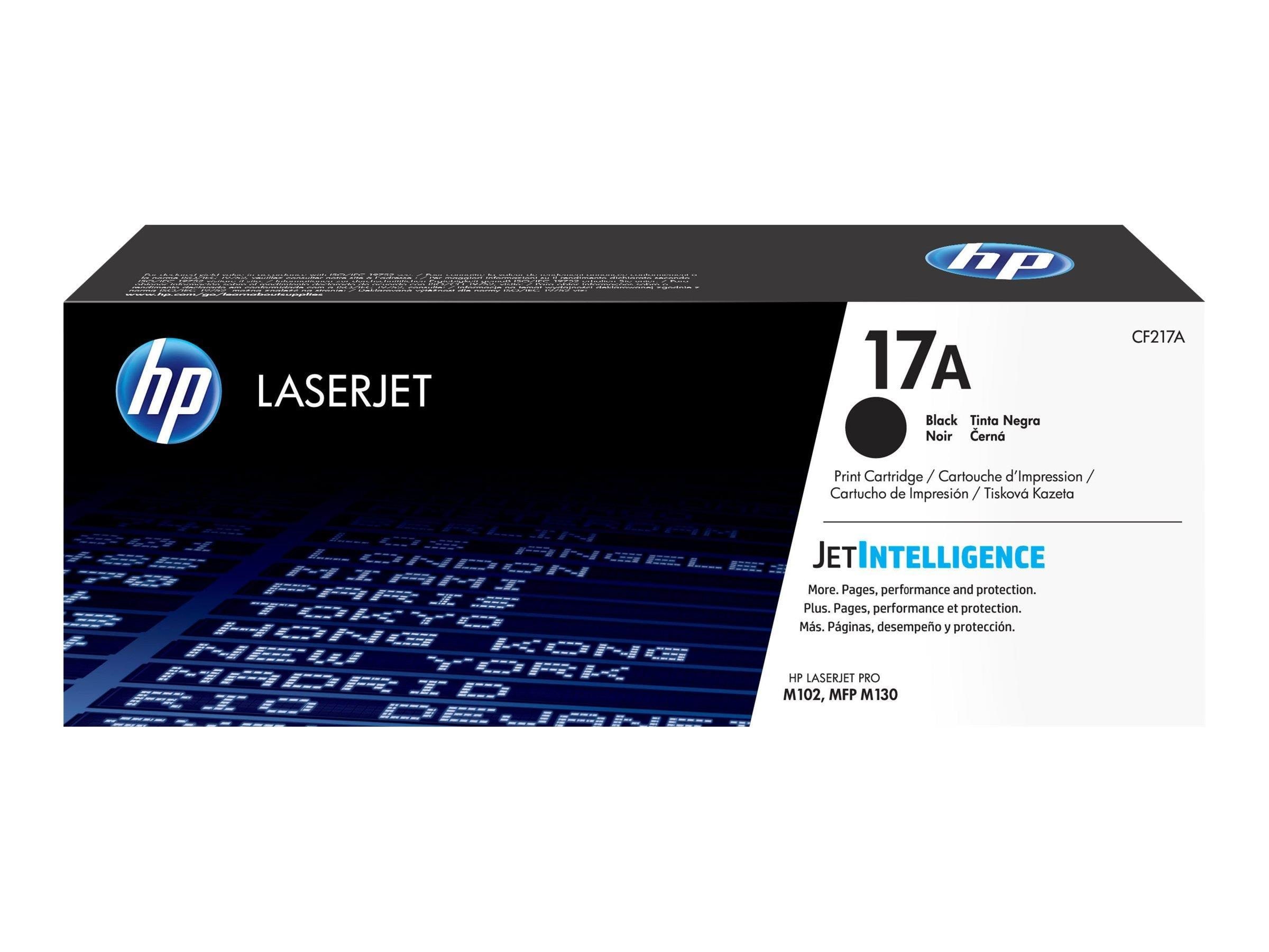 HP 17A / CF217A Black Toner Printerpatron Og Toner Sort